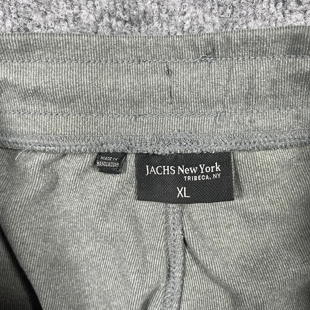 Jachs New York Jogger Pants Mens Extra Large Gray Tapered Leg Stretch Drawstring